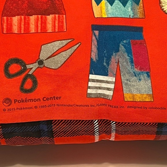 NEW 2015 Pokemon Center Chiku Chiku Sewing Plaid Throw Pillow Square Cushion - Picture 5 of 8